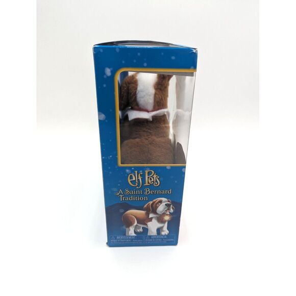 Elf Pets Saint Bernard Plush Stuff Dog Tradition Book Elf On The Shelf Toy Gifts - Picture 5 of 7